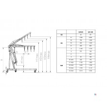 Werkplaatskraan 1T  MW Tools