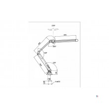Werkstatt-LED-Leuchte mit Dimmer zur Farbtemperatur- und Helligkeitseinstellung 610 mm 230V MW Tools