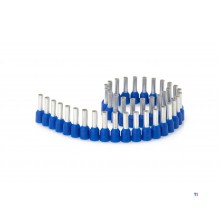Jokari Wire end sleeve blue - 2.5mm 100 pcs