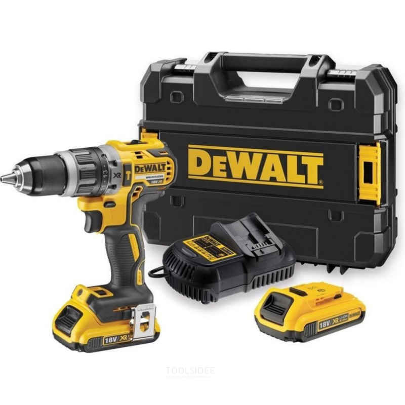 DeWalt DCD796D2-QW accuboormachine 18V XR Li-ion 2Ah 70 Nm 2000 rpm met verlichting en koffer