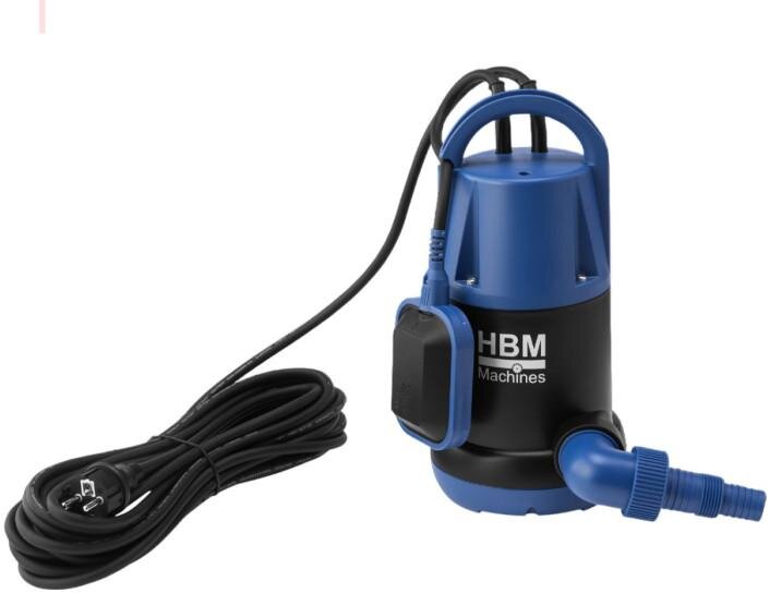 HBM dompelpomp vuilwater 900W 15.000 l/u IPX8, max. 7 m dompeldiepte