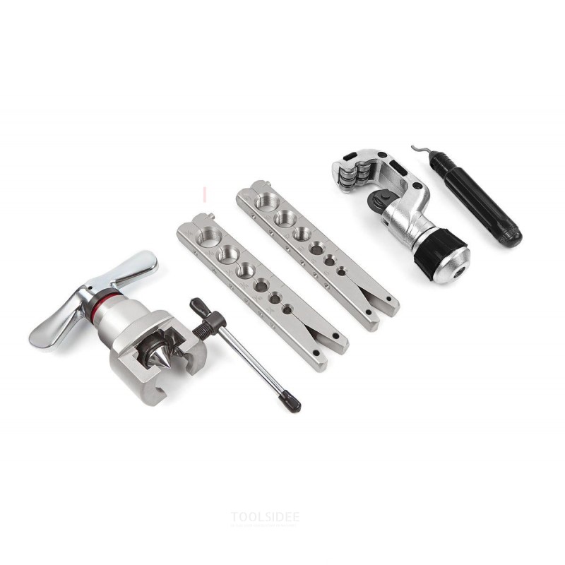 HBM brake pipe flaring set with tube cutter - black.