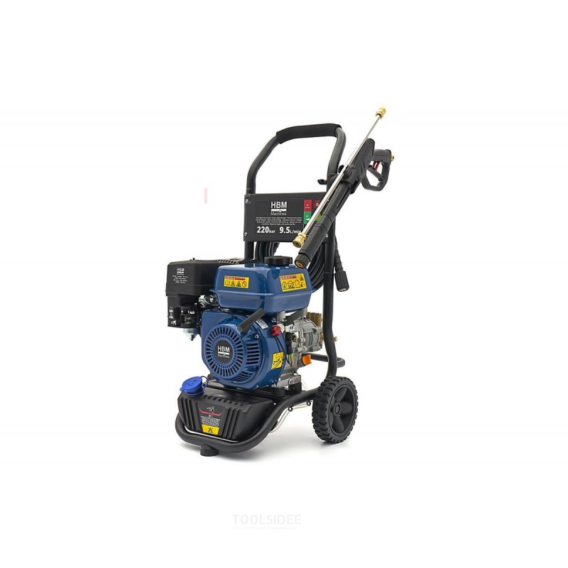 HBM Benzine Hogedrukreiniger 220 bar 9,5 L/min 208cc