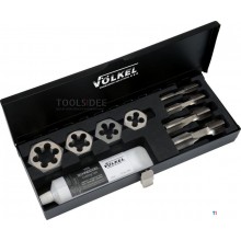 Volkel sanitetsæt HexTap 1/4 - 3/4 inch, 9 dele. Volkel sanitetsæt HexTap 1/4 - 3/4 inch, 9 dele.