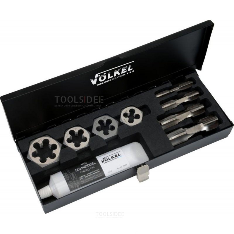 Volkel sanitetsæt HexTap 1/4 - 3/4 inch, 9 dele. Volkel sanitetsæt HexTap 1/4 - 3/4 inch, 9 dele.