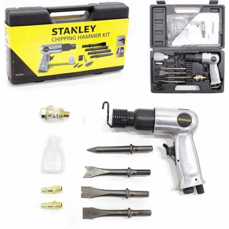 Stanley pneumatisk hammersett 1/4 inch 10-delt Stanley pneumatisk hammersett 1/4 inch 10-delt