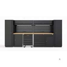 HBM modulair werkplaatssystem 13-delig, zwart HBM modulair werkplaatssystem 13-delig, zwart
