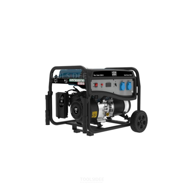 HBM aggregaat, generator 196 cc met benzinemotor 230V 2200W