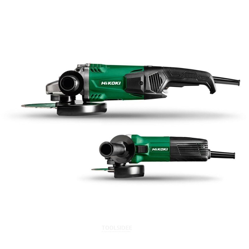 HiKOKI vinkelslibersæt 600 og 2000 Watt, KG23SAYBZ.