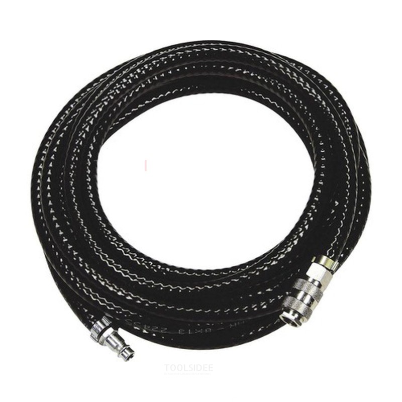 Stanley slang PVC zwart met snelkoppeling 10m Stanley slang PVC zwart met snelkoppeling 10m