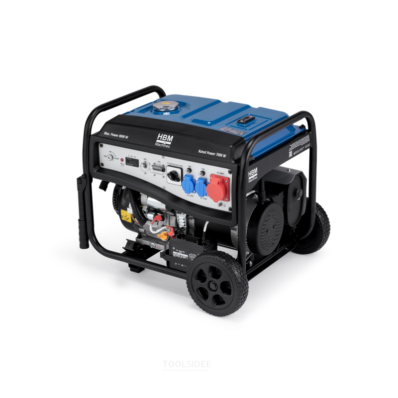 HBM aggregat, generator 459 cc med benzinmotor 230/400V 8000W. HBM aggregat, generator 459 cc med benzinmotor 230/400V 8000W.