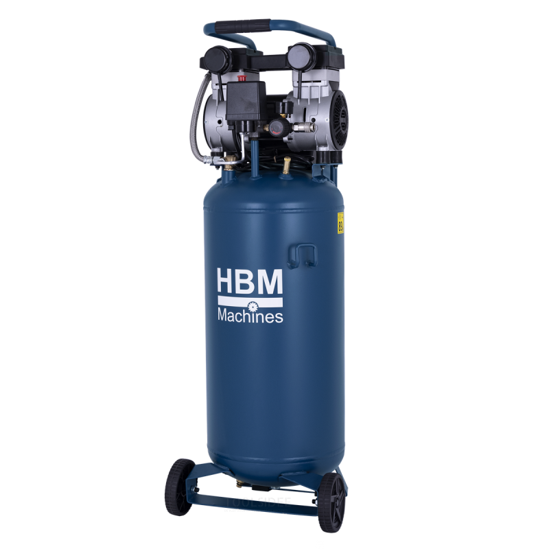 HBM vertikal stille kompressor, 50 liter. HBM vertikal stille kompressor, 50 liter.