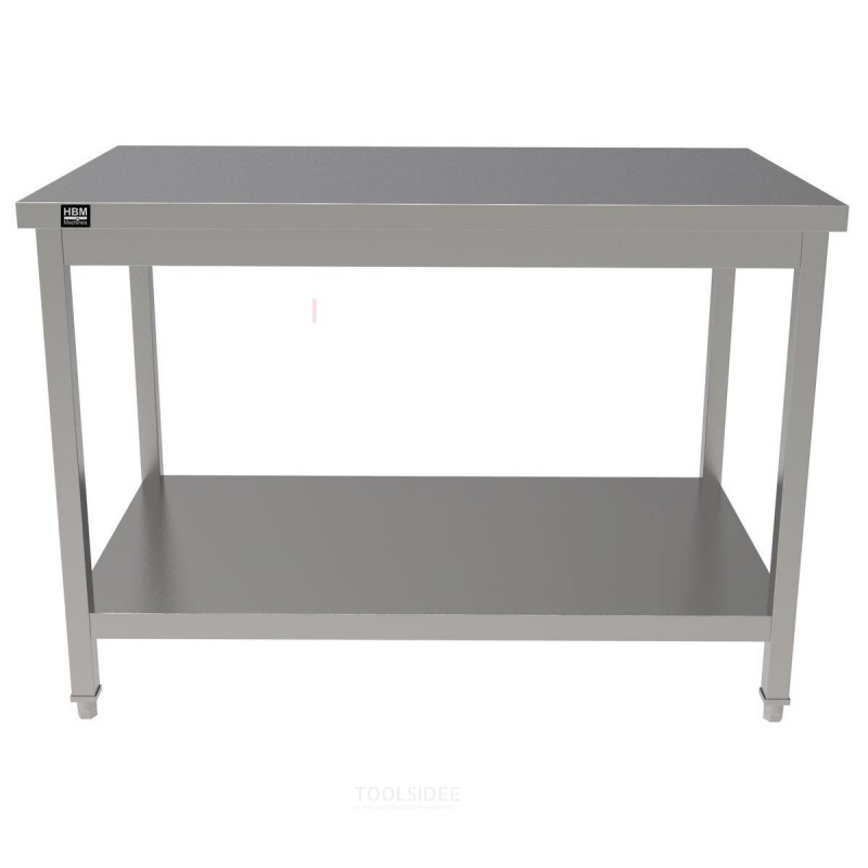 HBM arbejdsbænk RVS 120 cm.