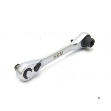 HBM skralde med 1/4 inch og HEX-holder HBM skralde med 1/4 inch og HEX-holder