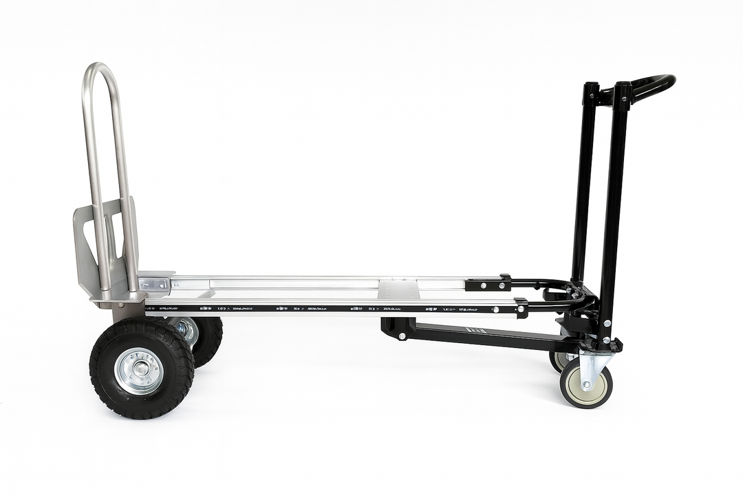 HBM sammenklappelig aluminium sækkevogn, transportvogn og dolly 3 i 1. HBM sammenklappelig aluminium sækkevogn, transportvogn og dolly 3 i 1.