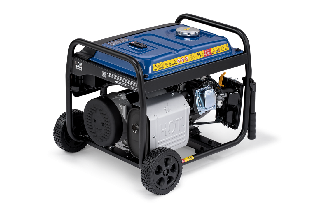HBM aggregat, generator 223 cc med benzinmotor 230V 3800W.