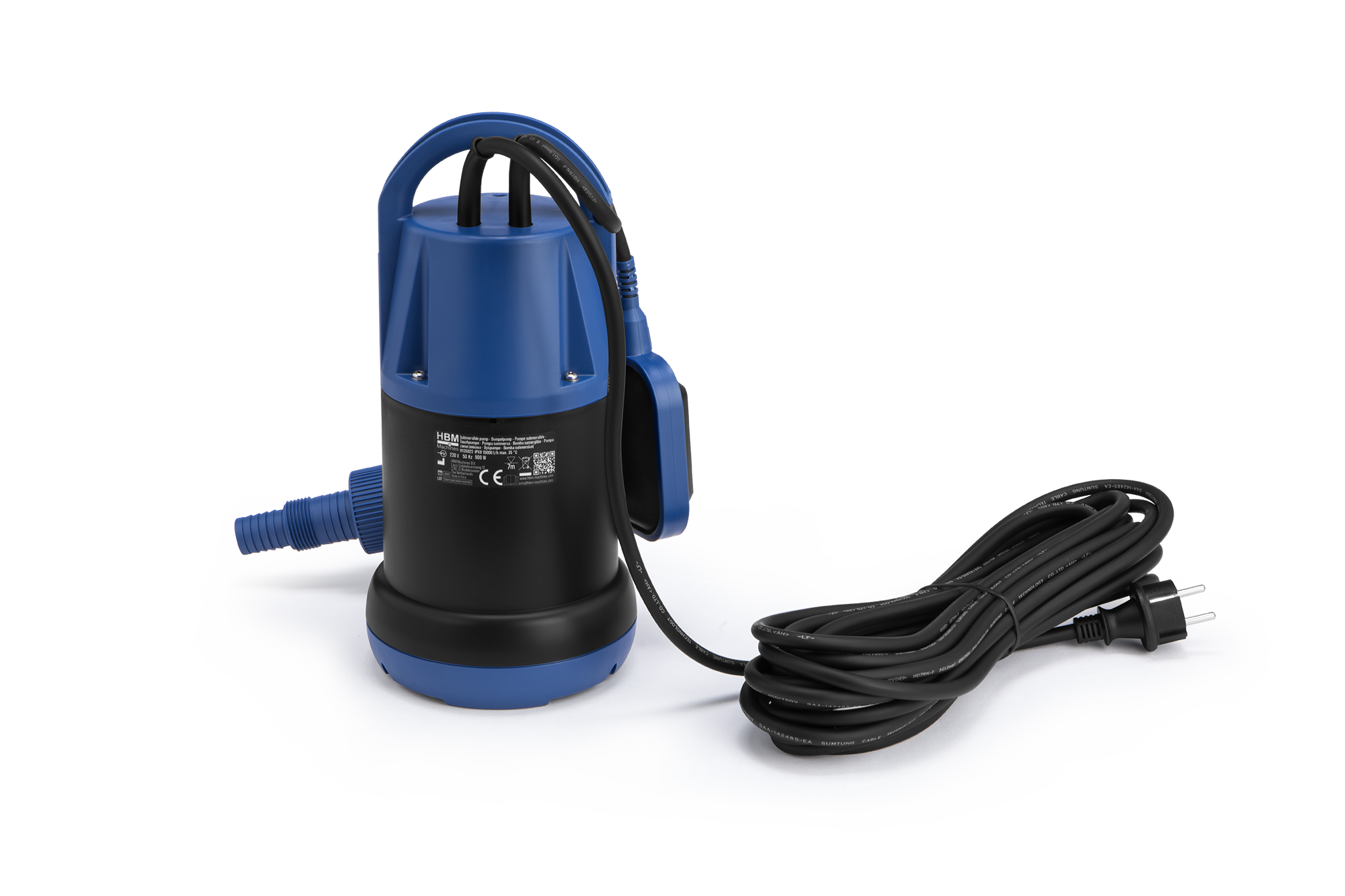 HBM dompelpomp vuilwater 900W 15.000 l/u IPX8, max. 7 m dompeldiepte