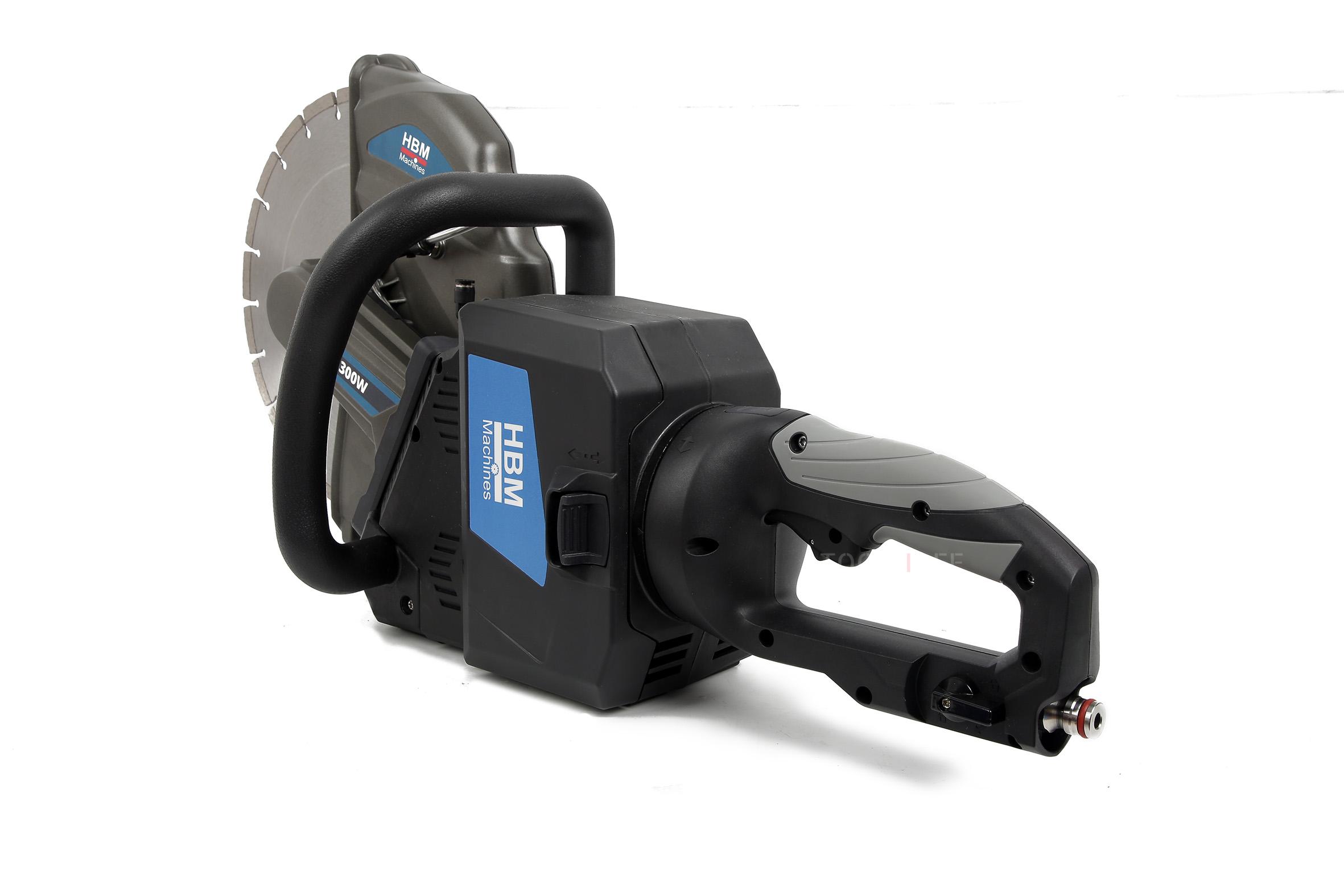 HBM accu betonzaag, dæksav, motorsliber 40 Volt.