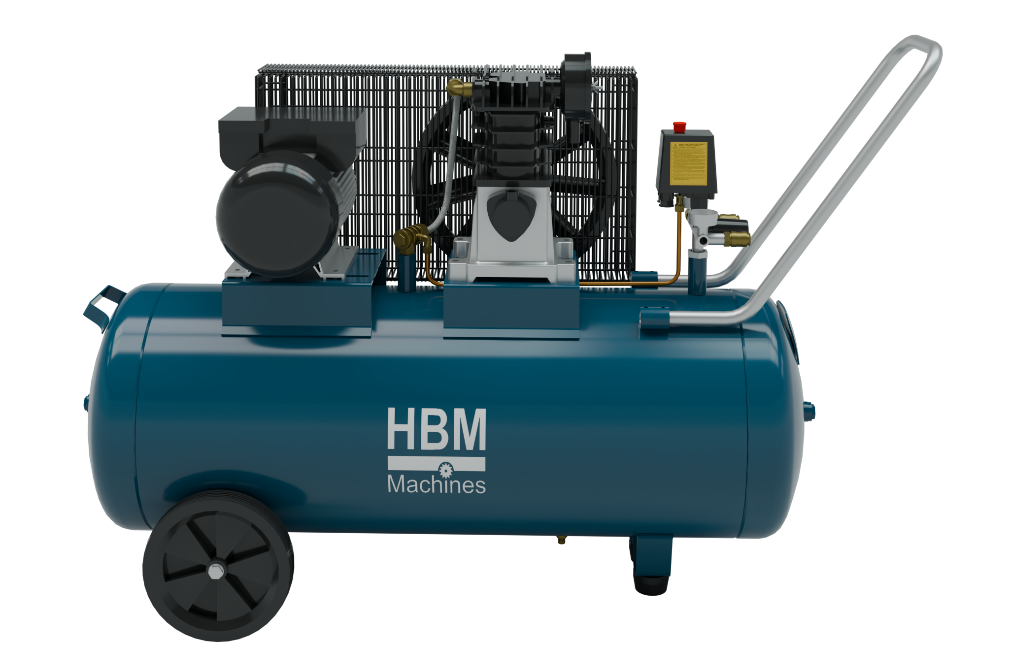 HBM remtrækskompressor 100 liter