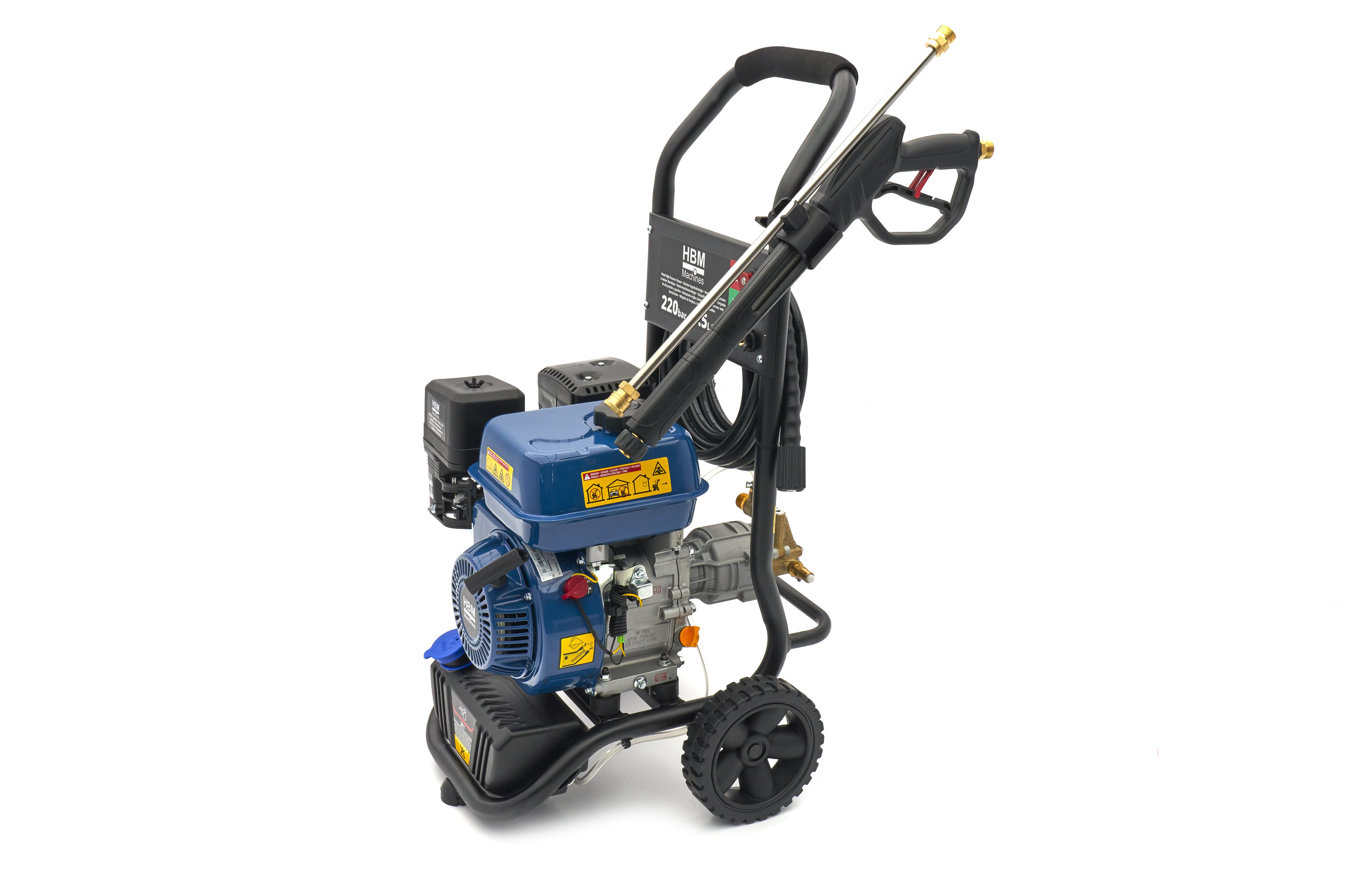 HBM Benzine Hogedrukreiniger 220 bar 9,5 L/min 208cc