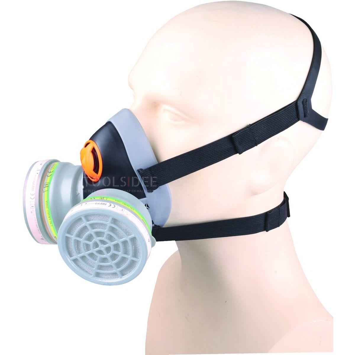 Delta Plus halvmasker M6400, ekskl. filterpatroner. Delta Plus halvmasker M6400, ekskl. filterpatroner.