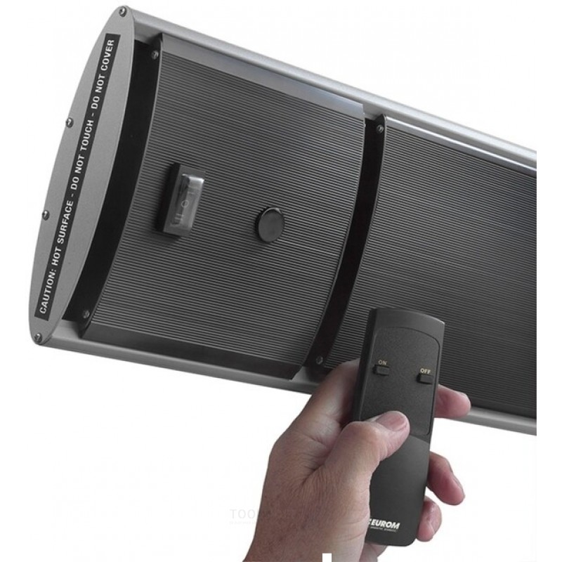 Eurom Outdoor Heatpanel 1800 RC Buitenverwarming Elektrisch 1800W Eurom Outdoor Heatpanel 1800 RC Buitenverwarming Elektrisch 1800W