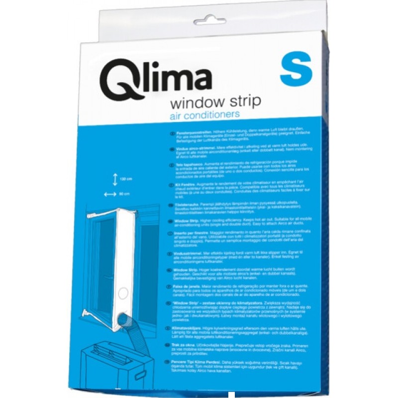 Qlima Raammontageset klein WKVS 01 grijs voor Qlima mobiele airco's Qlima Raammontageset klein WKVS 01 grijs voor Qlima mobiele airco's