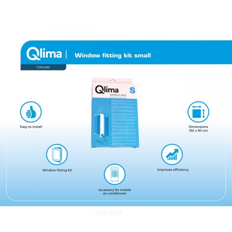 Qlima Raammontageset klein WKVS 01 grijs voor Qlima mobiele airco's Qlima Raammontageset klein WKVS 01 grijs voor Qlima mobiele airco's