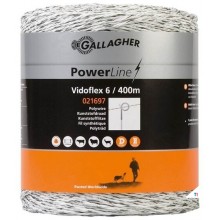 Gallagher Vidoflex 6 Schrikdraad Wit 400 Meter Gallagher Vidoflex 6 Schrikdraad Wit 400 Meter