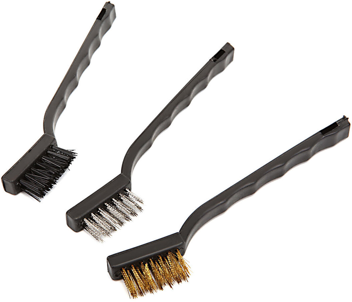  HBM 3-osainen miniteräsharjasetti