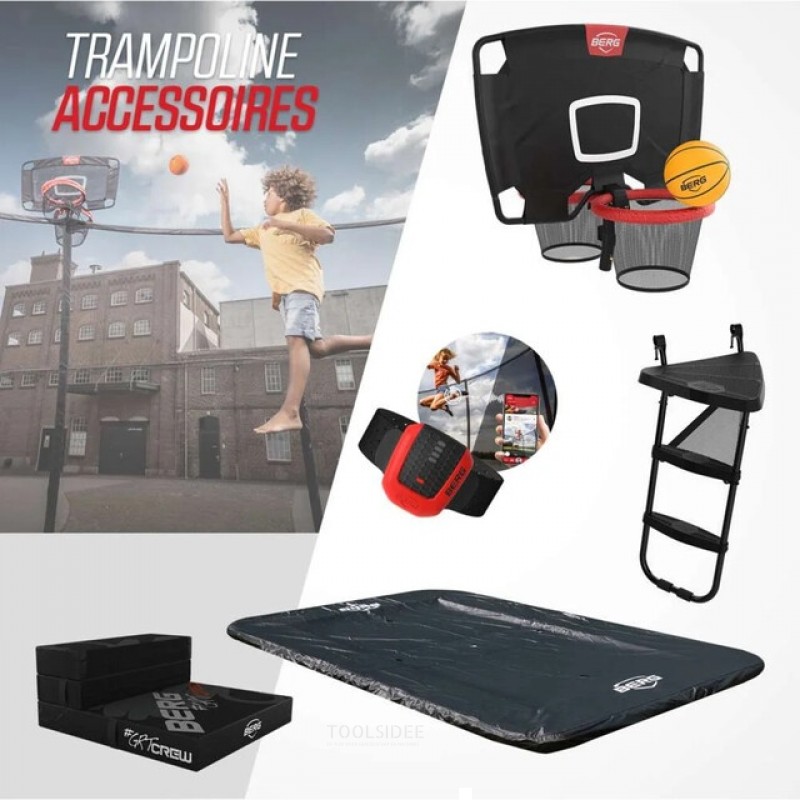 BERG Champion FlatGround Trampoline 380 x 380 cm Grijs