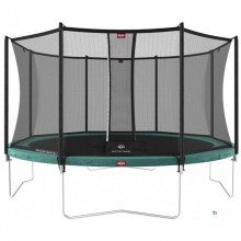BERG Trampoline Favorit Regular Groen Ø 430 cm met Safety Net Comfort