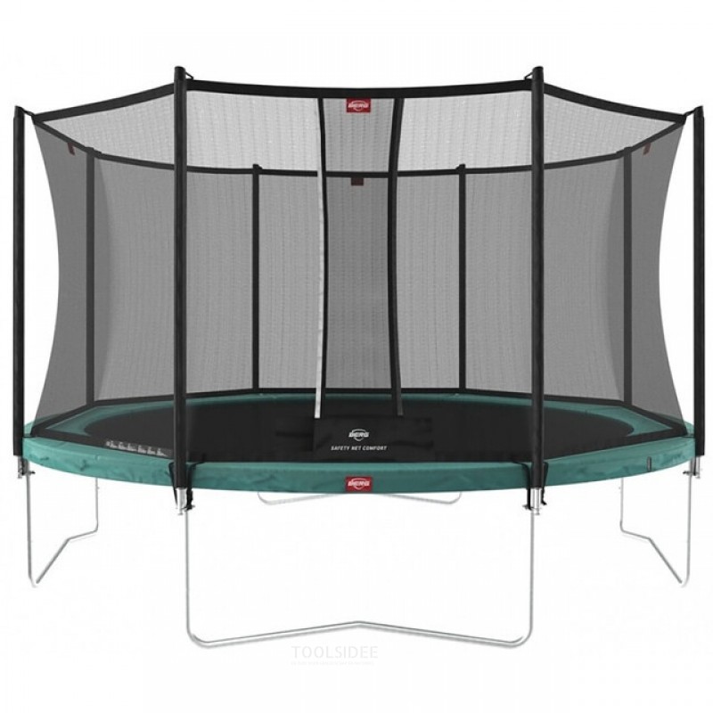 BERG Trampoline Favorit Regular Groen Ø 430 cm met Safety Net Comfort