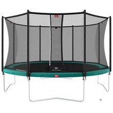 BERG Trampoline Favorit Regular Groen Ø 430 cm met Safety Net Comfort