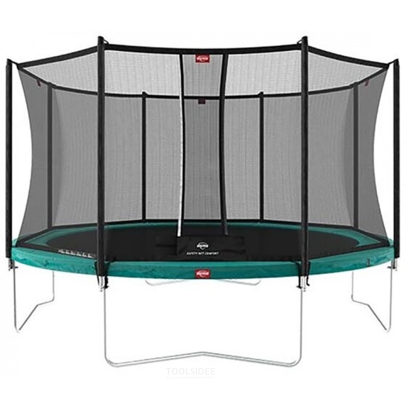 BERG Trampoline Favorit Regular Groen Ø 430 cm met Safety Net Comfort
