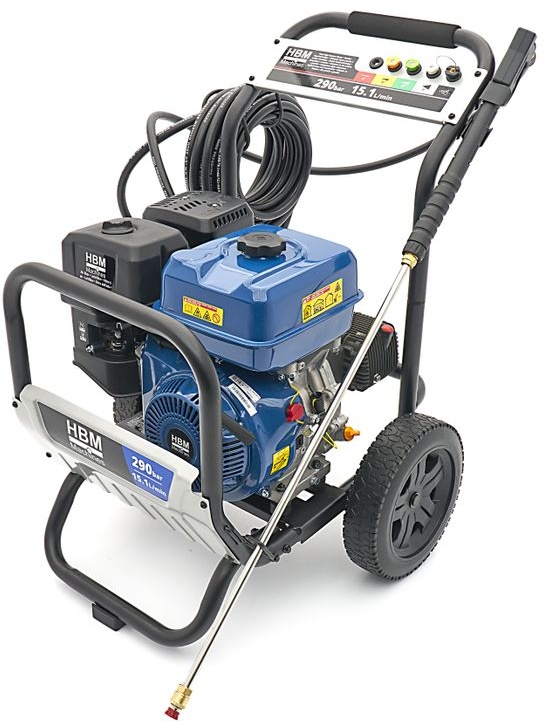 HBM bensindriven högtryckstvätt 290 bar 15,1L/min 459cc