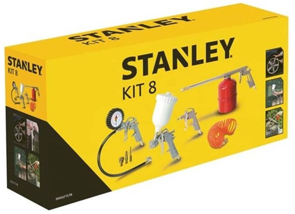 Stanley tryckluftstillbehörsset 8-delad Stanley tryckluftstillbehörsset 8-delad