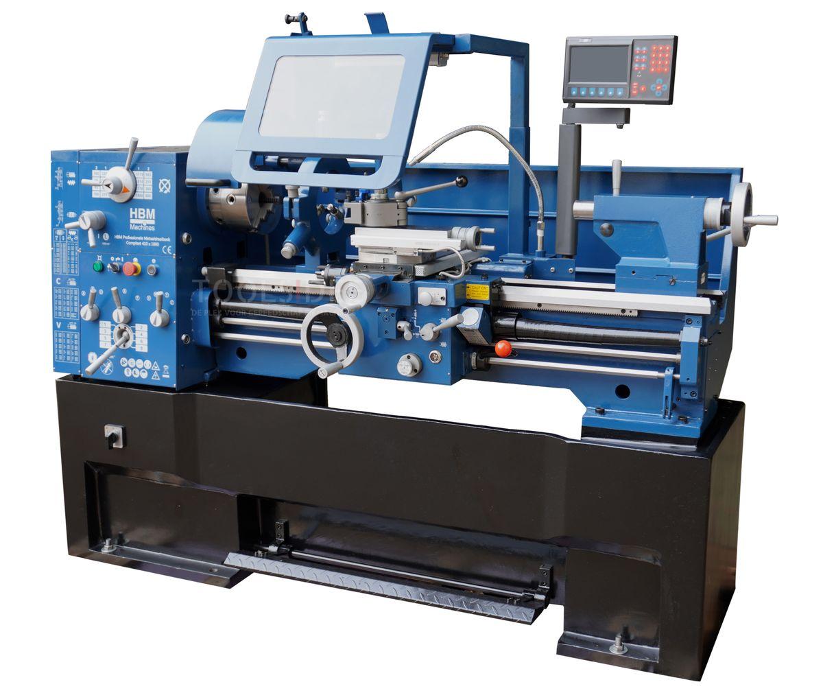 HBM metaldrejebænk 410x1500 DRO 400 Volt HBM metaldrejebænk 410x1500 DRO 400 Volt