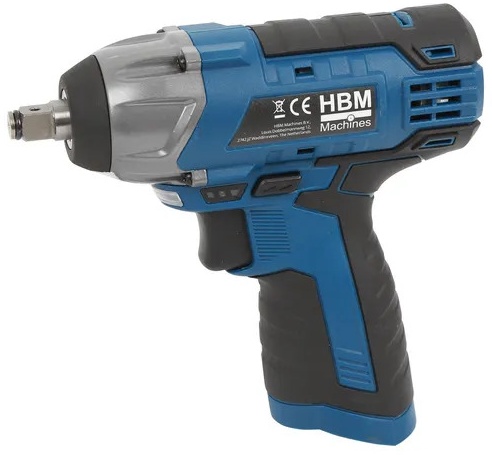 HBM 10,8 V batteridrevet muttertrekker og slagskrutrekker 100 Nm 2.500 rpm. HBM 10,8 V batteridrevet muttertrekker og slagskrutrekker 100 Nm 2.500 rpm.