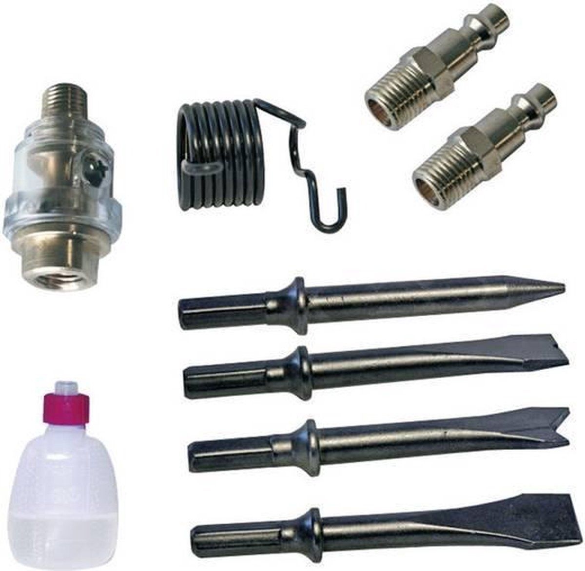 Stanley pneumatisk hammersett 1/4 inch 10-delt Stanley pneumatisk hammersett 1/4 inch 10-delt