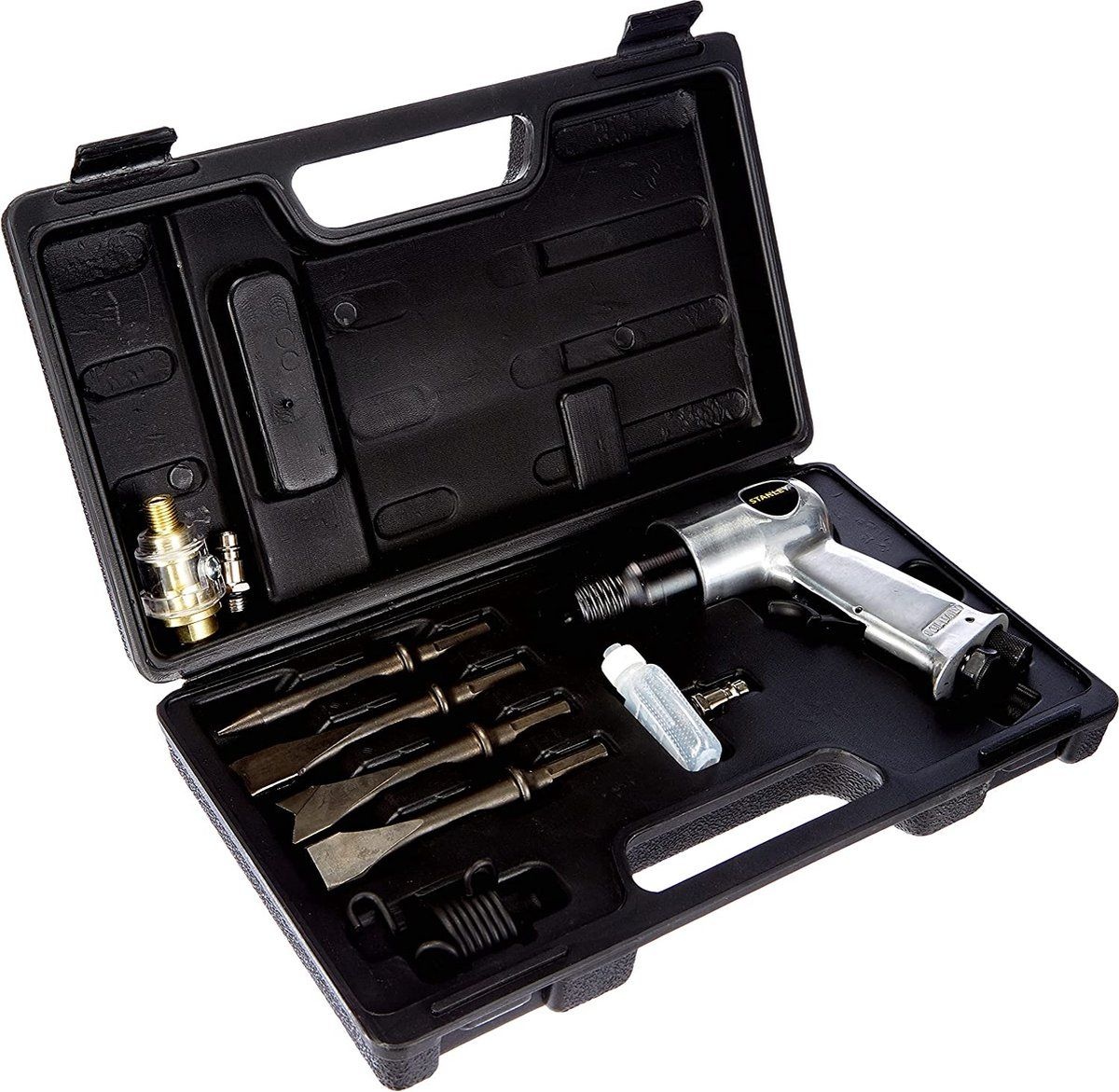 Stanley pneumatisk hammersett 1/4 inch 10-delt Stanley pneumatisk hammersett 1/4 inch 10-delt