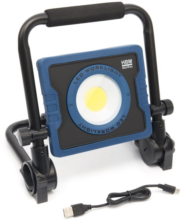 HBM lámpara de obra LED con batería 30 Watt, 3300 lumen, 6500K, clase 3. HBM lámpara de obra LED con batería 30 Watt, 3300 lumen, 6500K, clase 3.