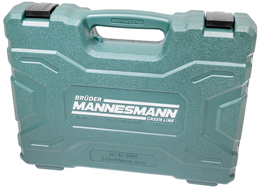 Brueder Mannesmann maletín de herramientas, 85 piezas. Brueder Mannesmann maletín de herramientas, 85 piezas.