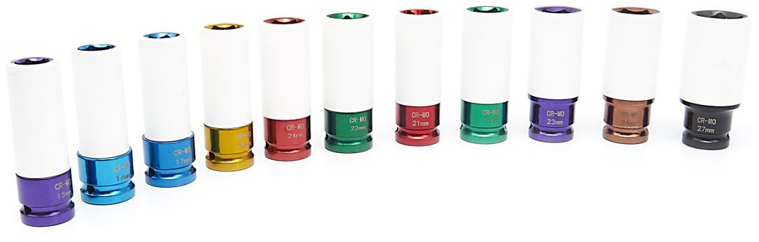 HBM juego de vasos de impacto largo 1/2 pulgada, 11 piezas. HBM juego de vasos de impacto largo 1/2 pulgada, 11 piezas.