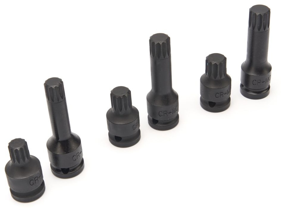 HBM Kraft-Spline-Nussensatz 6-teilig. HBM Kraft-Spline-Nussensatz 6-teilig.