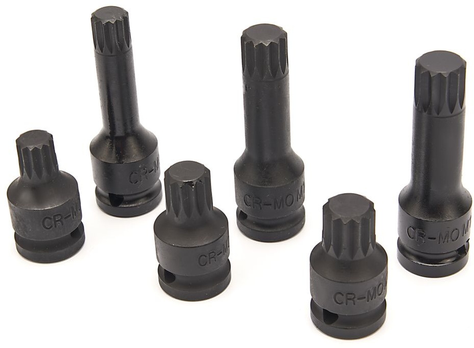 HBM Kraft-Spline-Nussensatz 6-teilig. HBM Kraft-Spline-Nussensatz 6-teilig.