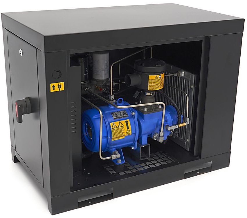 HBM mini skruekompressor, 5,5 PK, 4 kW. HBM mini skruekompressor, 5,5 PK, 4 kW.