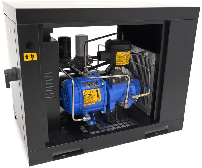 HBM mini skruekompressor, 5,5 PK, 4 kW. HBM mini skruekompressor, 5,5 PK, 4 kW.