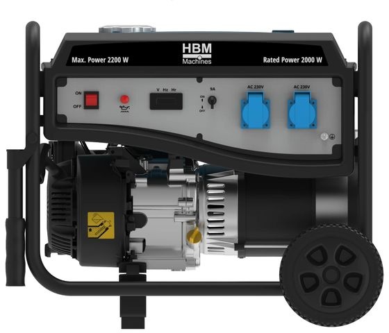 HBM aggregaat, generator 196 cc met benzinemotor 230V 2200W