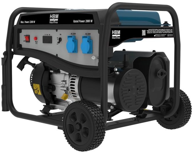 HBM aggregaat, generator 196 cc met benzinemotor 230V 2200W